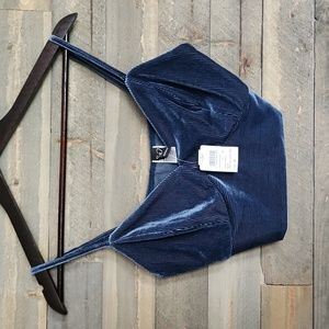 Windsor blue bralette/crop top size medium NWT